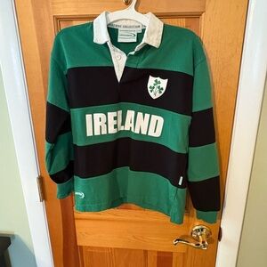 Ireland Kids Rugby Jersey - Green and Black